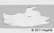Gray Panoramic Map of Lizarda, single color outside