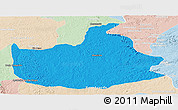 Political Panoramic Map of Lizarda, lighten