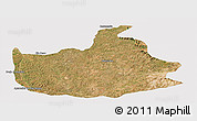 Satellite Panoramic Map of Lizarda, cropped outside