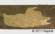 Satellite Panoramic Map of Lizarda, darken