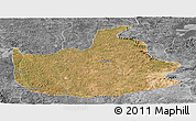 Satellite Panoramic Map of Lizarda, desaturated