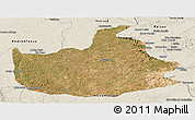 Satellite Panoramic Map of Lizarda, shaded relief outside