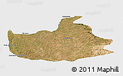 Satellite Panoramic Map of Lizarda, single color outside