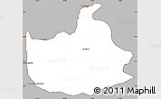 Gray Simple Map of Lizarda, cropped outside