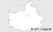 Silver Style Simple Map of Lizarda, cropped outside