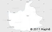 Silver Style Simple Map of Lizarda, single color outside