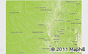 Physical 3D Map of Miracema D'nort