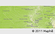 Physical Panoramic Map of Miracema D'nort