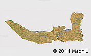 Satellite Panoramic Map of Miracema D'nort, cropped outside