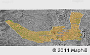 Satellite Panoramic Map of Miracema D'nort, desaturated