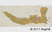 Satellite Panoramic Map of Miracema D'nort, lighten