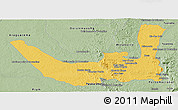Savanna Style Panoramic Map of Miracema D'nort