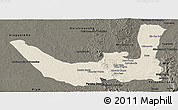 Shaded Relief Panoramic Map of Miracema D'nort, darken