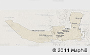 Shaded Relief Panoramic Map of Miracema D'nort, lighten