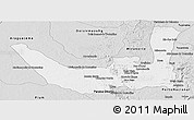 Silver Style Panoramic Map of Miracema D'nort