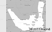 Gray Simple Map of Miracema D'nort