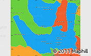 Political Simple Map of Miracema D'nort