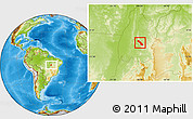 Physical Location Map of Monte do Carmo