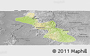 Physical Panoramic Map of Monte do Carmo, desaturated