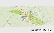 Physical Panoramic Map of Monte do Carmo, lighten