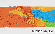 Political Panoramic Map of Monte do Carmo