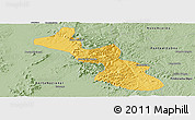 Savanna Style Panoramic Map of Monte do Carmo