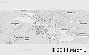 Silver Style Panoramic Map of Monte do Carmo