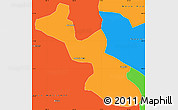 Political Simple Map of Monte do Carmo