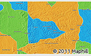 Political 3D Map of Nazare