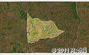Satellite 3D Map of Nazare, darken
