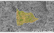 Satellite 3D Map of Nazare, desaturated