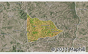 Satellite 3D Map of Nazare, semi-desaturated