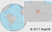 Gray Location Map of Nazare