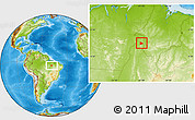 Physical Location Map of Nazare