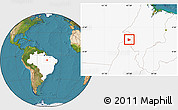 Satellite Location Map of Nazare, highlighted country
