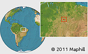 Satellite Location Map of Nazare
