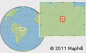 Savanna Style Location Map of Nazare