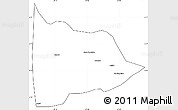 Blank Simple Map of Nazare, cropped outside