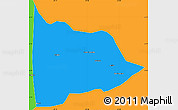 Political Simple Map of Nazare