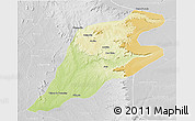 Physical 3D Map of P.Alta D'bom Je, lighten, desaturated