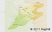 Physical 3D Map of P.Alta D'bom Je, lighten