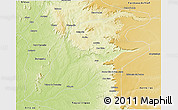 Physical 3D Map of P.Alta D'bom Je