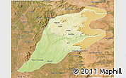 Physical 3D Map of P.Alta D'bom Je, satellite outside