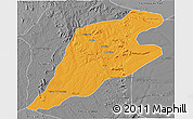 Political 3D Map of P.Alta D'bom Je, desaturated