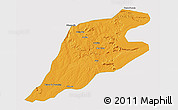 Political 3D Map of P.Alta D'bom Je, single color outside