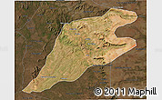 Satellite 3D Map of P.Alta D'bom Je, darken
