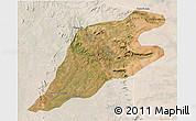 Satellite 3D Map of P.Alta D'bom Je, lighten