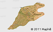 Satellite 3D Map of P.Alta D'bom Je, single color outside
