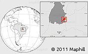 Blank Location Map of P.Alta D'bom Je, highlighted country, highlighted parent region