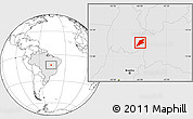 Blank Location Map of P.Alta D'bom Je, highlighted country